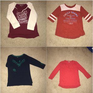 Bundle of 4 Lucky Brand tees